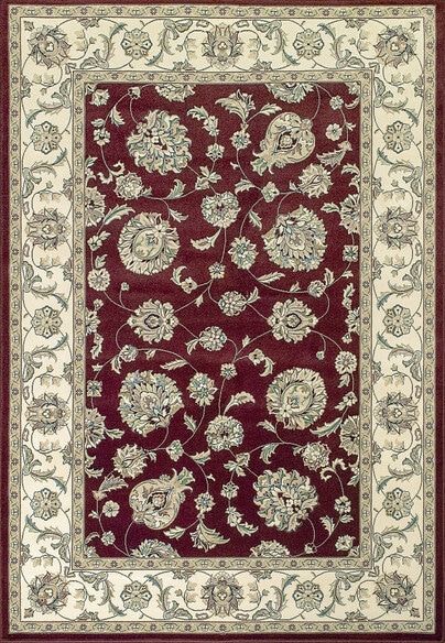 Dynamic Rugs ANCIENT GARDEN 57365-1464 Red and Ivory